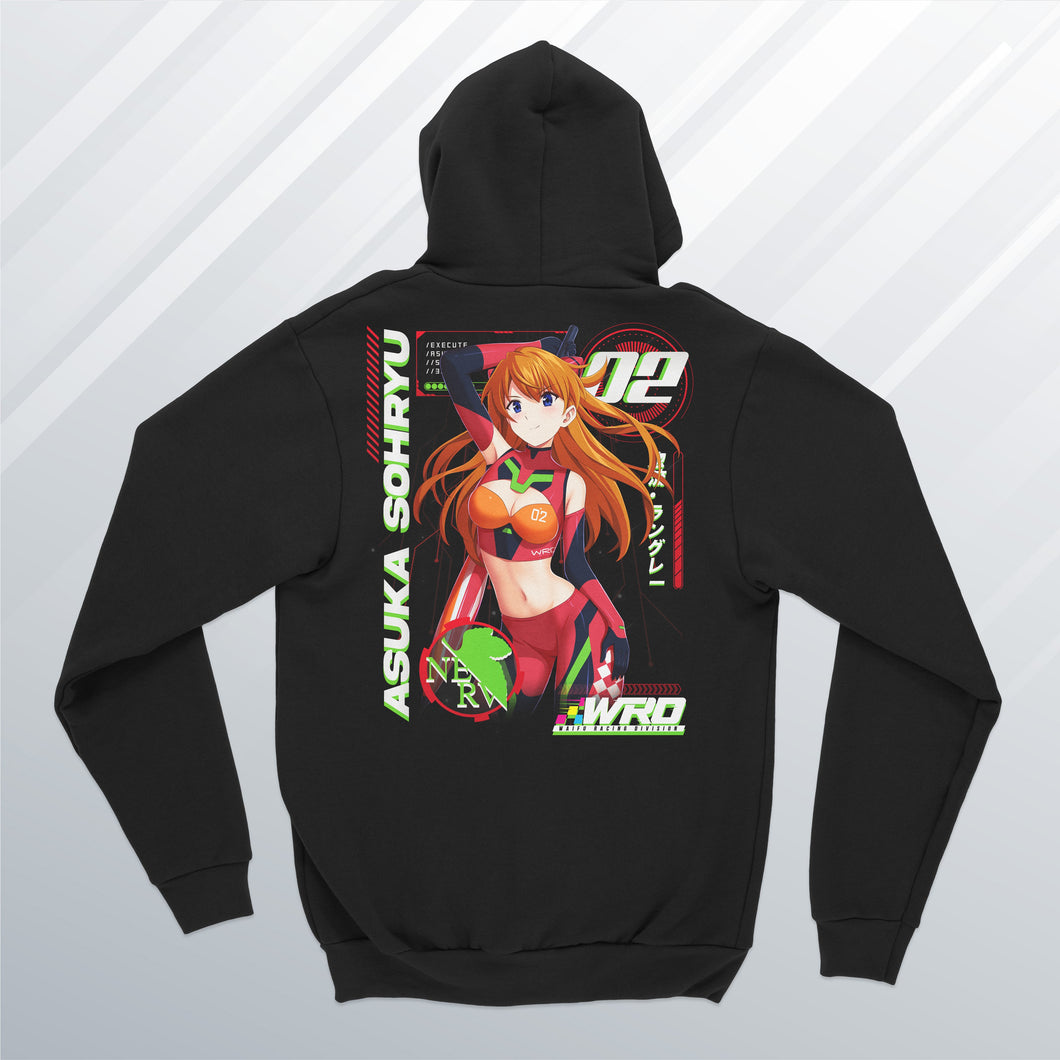Asuka  Zip Up Hoodie (Front and Back)