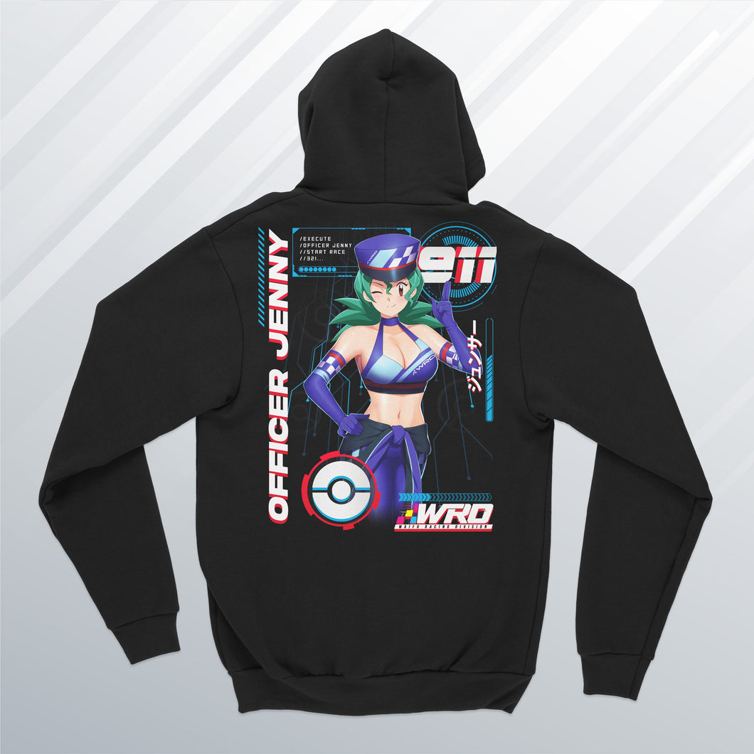 Officer Jenny Zip Up Hoodie (Front and Back)