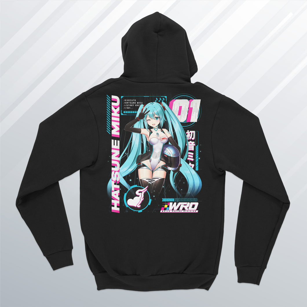 Miku Zip Up Hoodie (Front and Back)